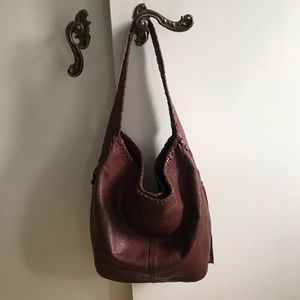 Lucky Brand Leather Hobo Boho Bag